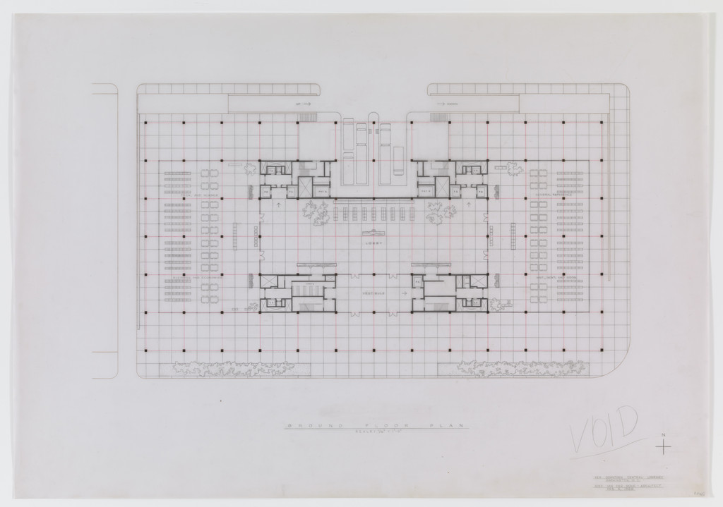 Martin Luther King Jr. Memorial Library, Washington, D.C., First floor plan