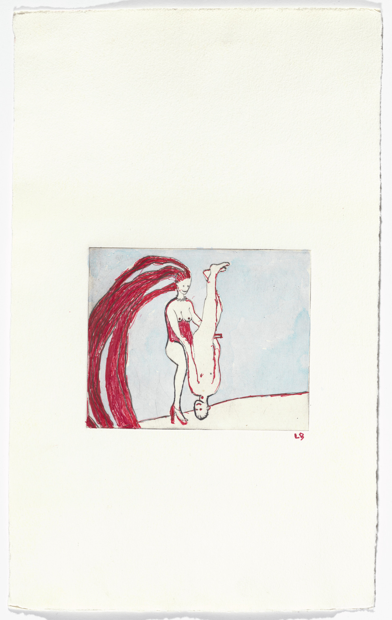 Louise Bourgeois. Untitled, plate 4 of 5, state II of VII, from the illustrated book, The Laws of Nature