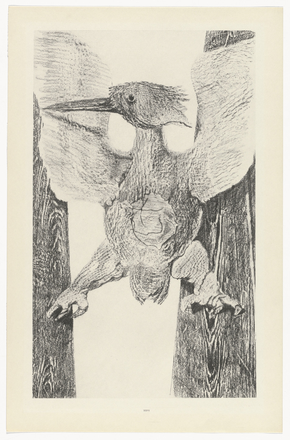 Max Ernst. The Origin of the Clock (L'Origine de la pendule) from Natural History (Histoire naturelle). c. 1925, published 1926