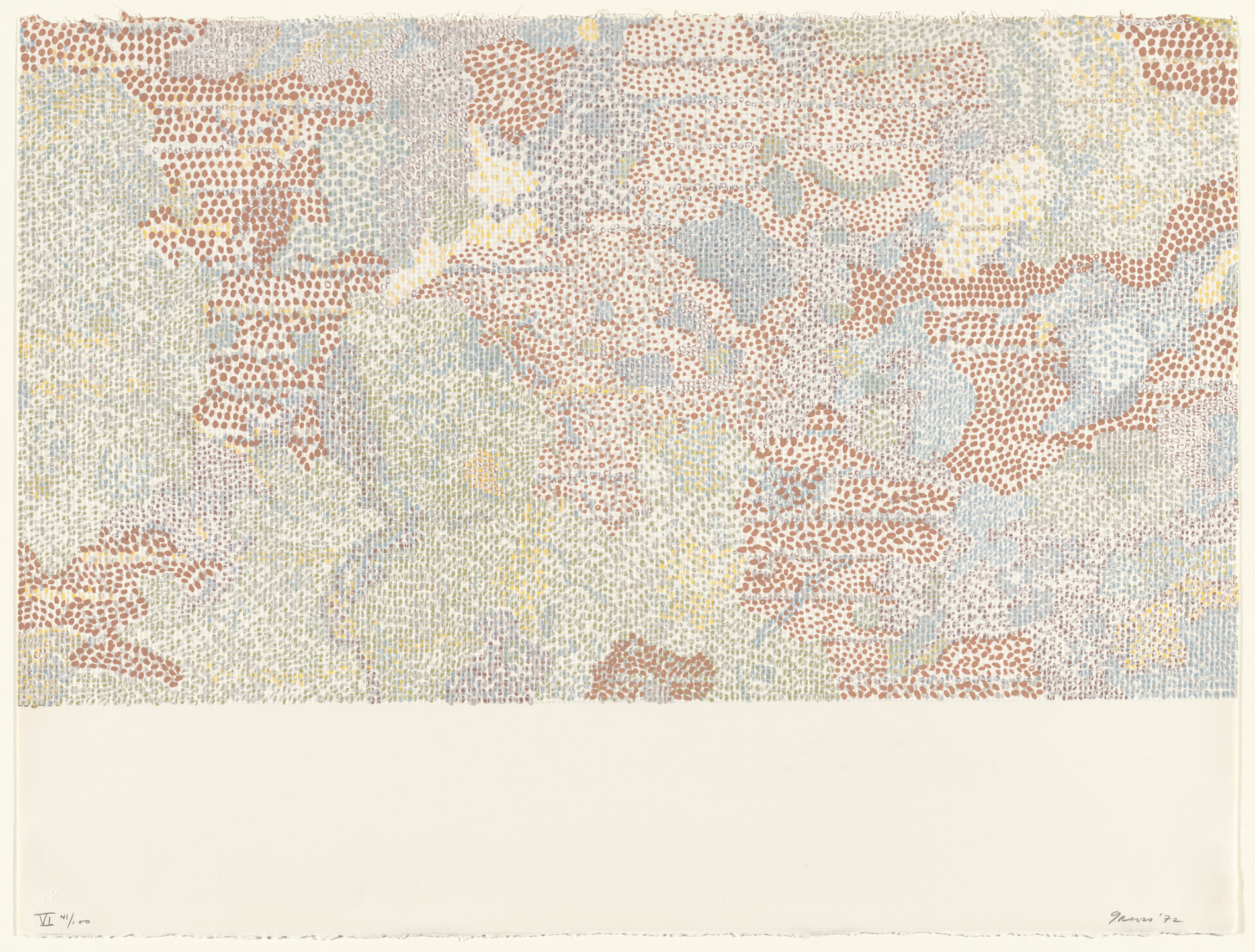 Nancy Graves. Maskelyne DA Region of the Moon from the series Lunar Maps. 1972