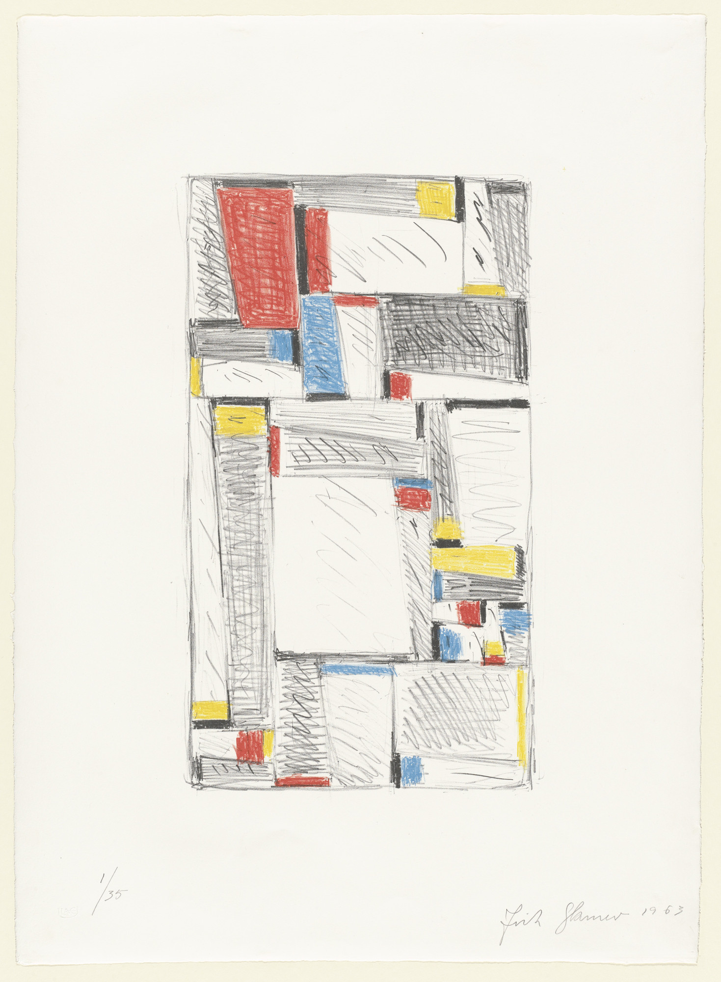 Fritz Glarner. Color Drawing for Relational Painting