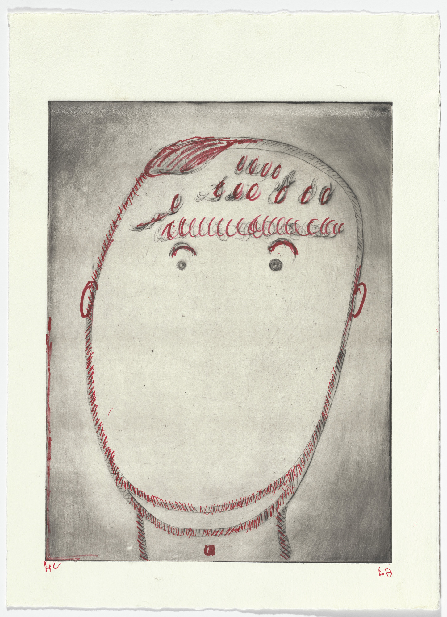 Louise Bourgeois. Untitled, state II of II, variant