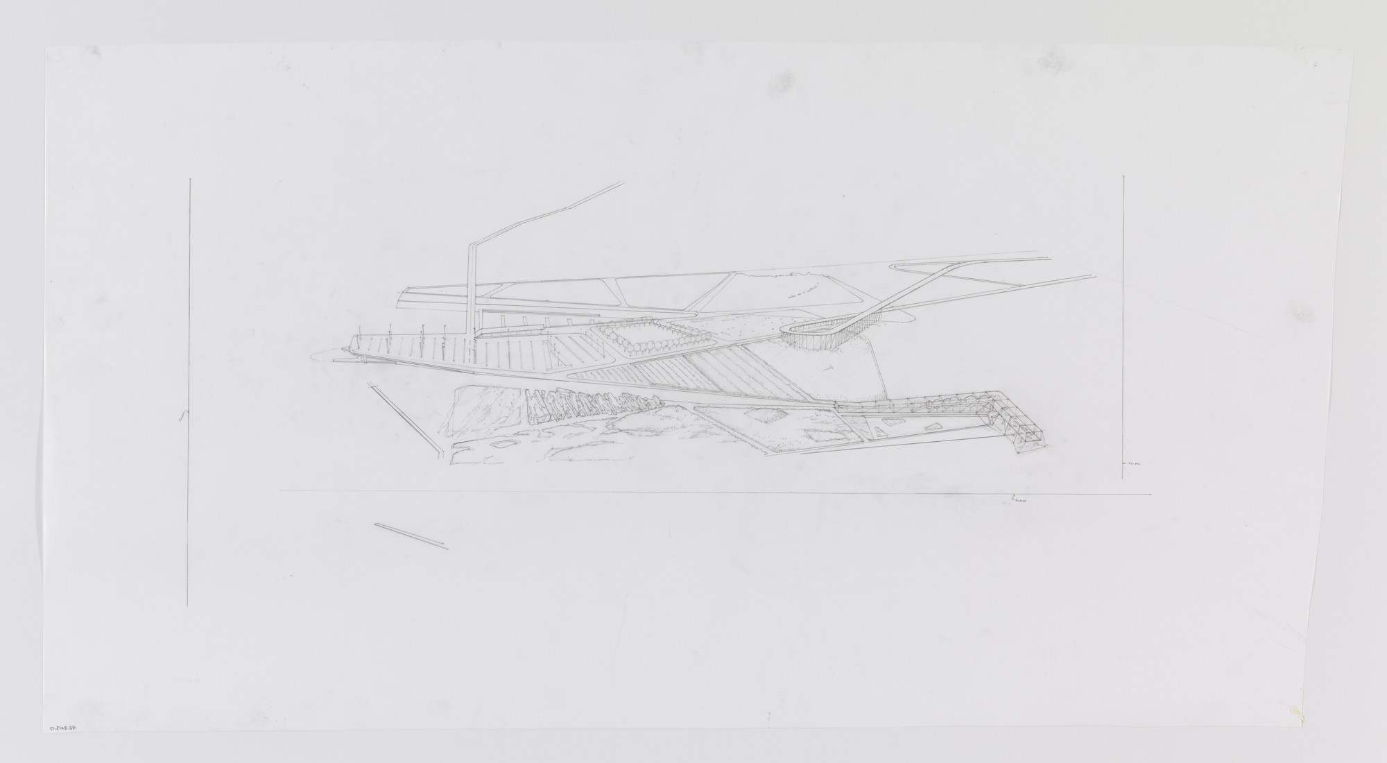 Paul Lewis, Marc Tsurumaki, David J. Lewis. Water Lodge, Water Proving Ground Project, Liberty State Park, NJ (Aerial perspective, background). 2010