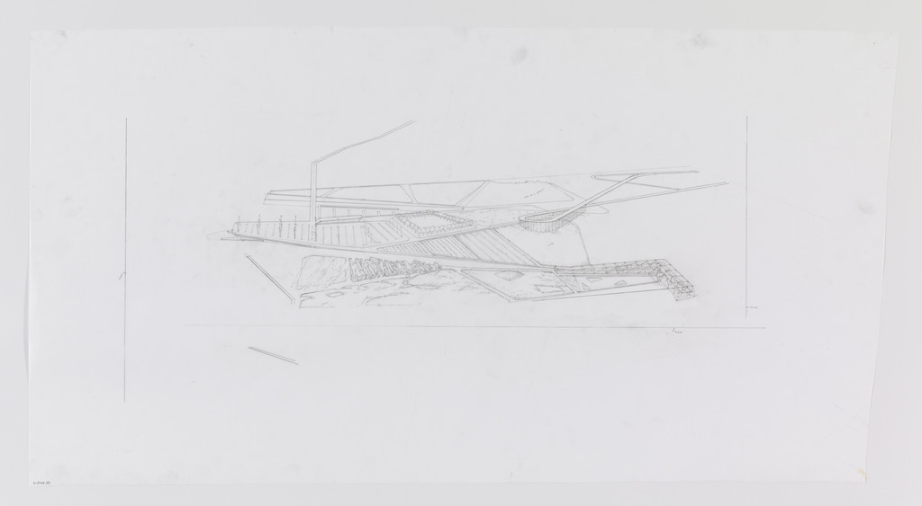 Water Lodge, Water Proving Ground Project, Liberty State Park, NJ (Aerial perspective, background)