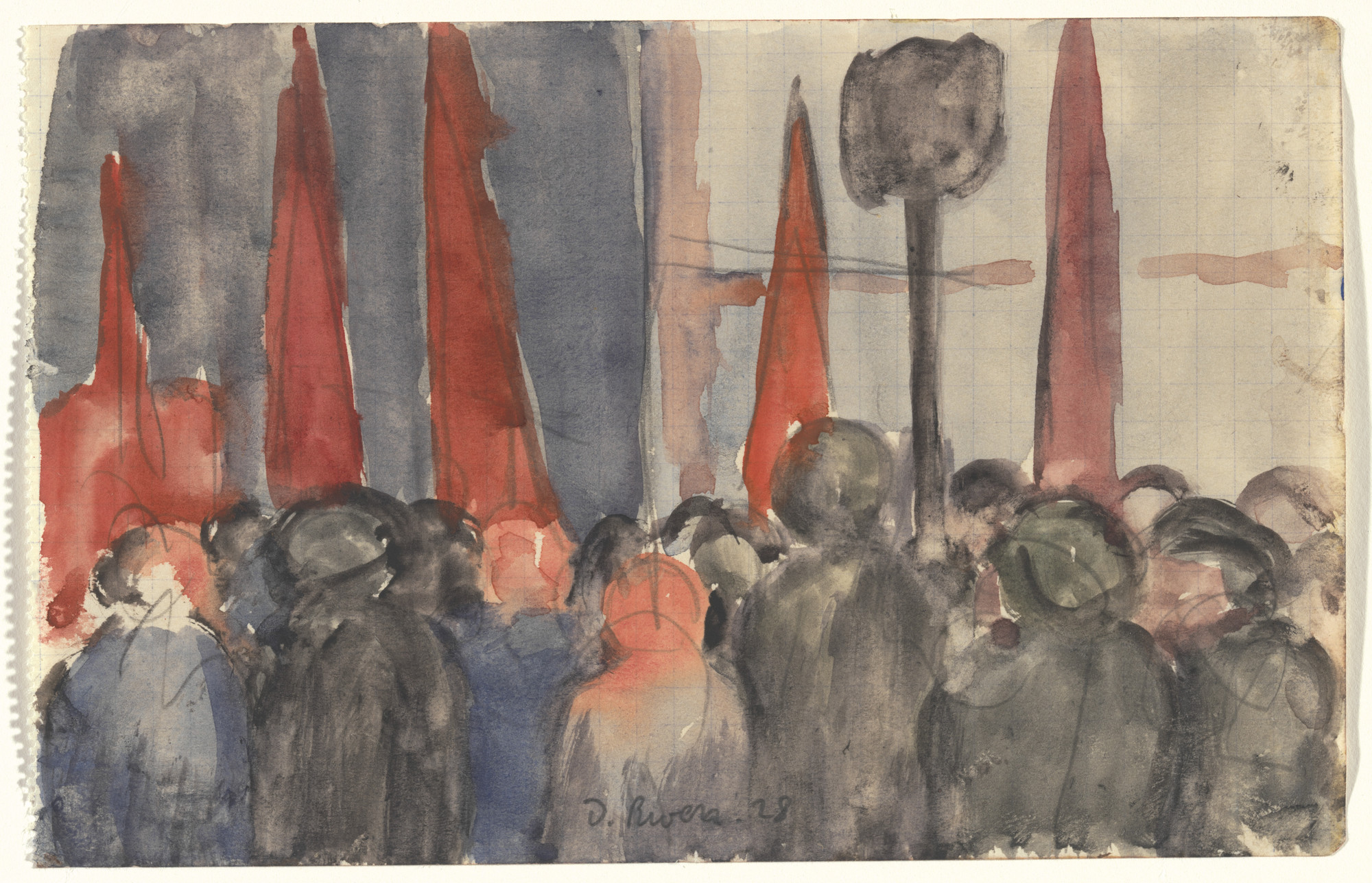 Diego Rivera. May Day, Moscow. 1928