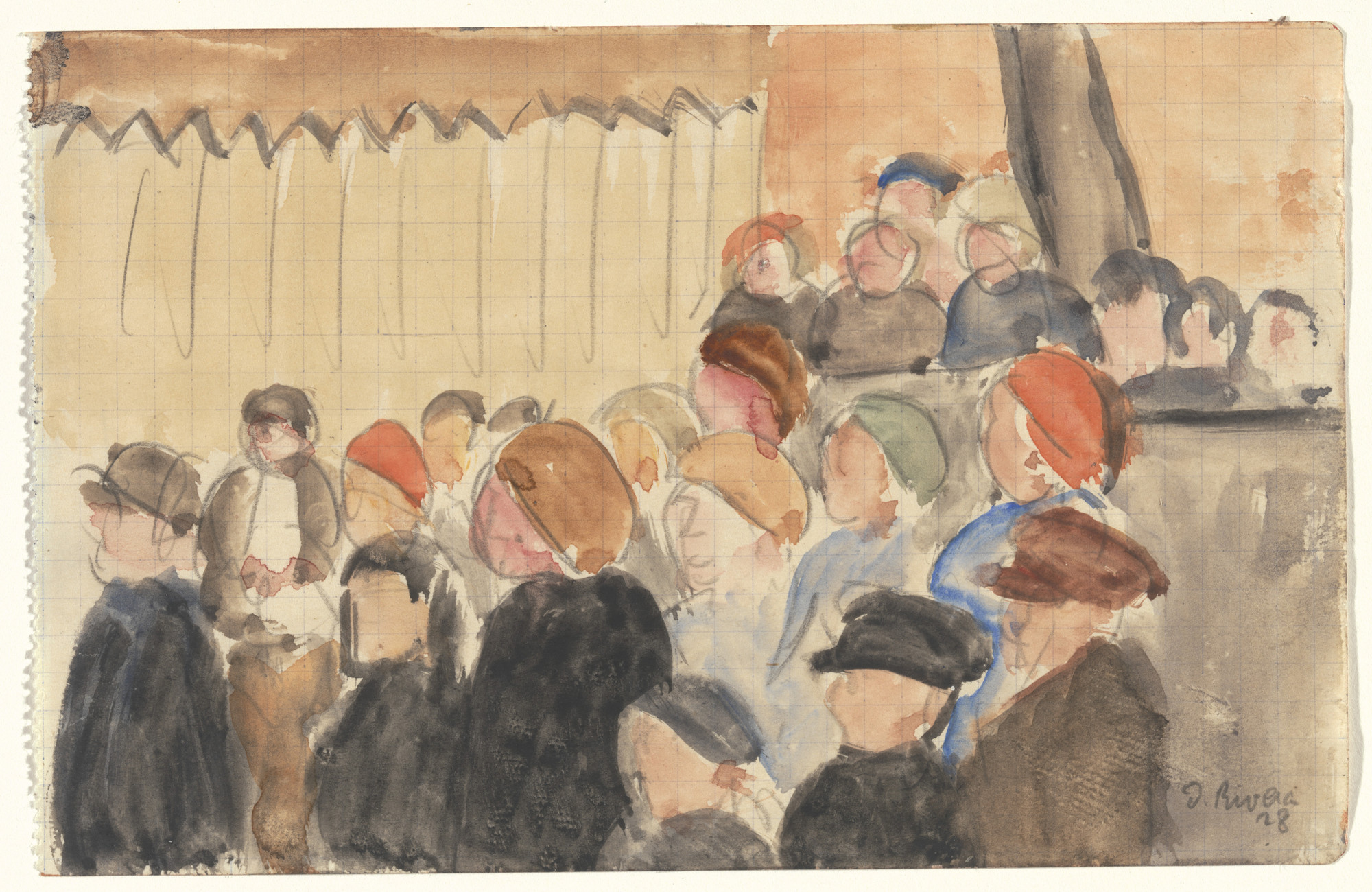 Diego Rivera. May Day, Moscow. 1928