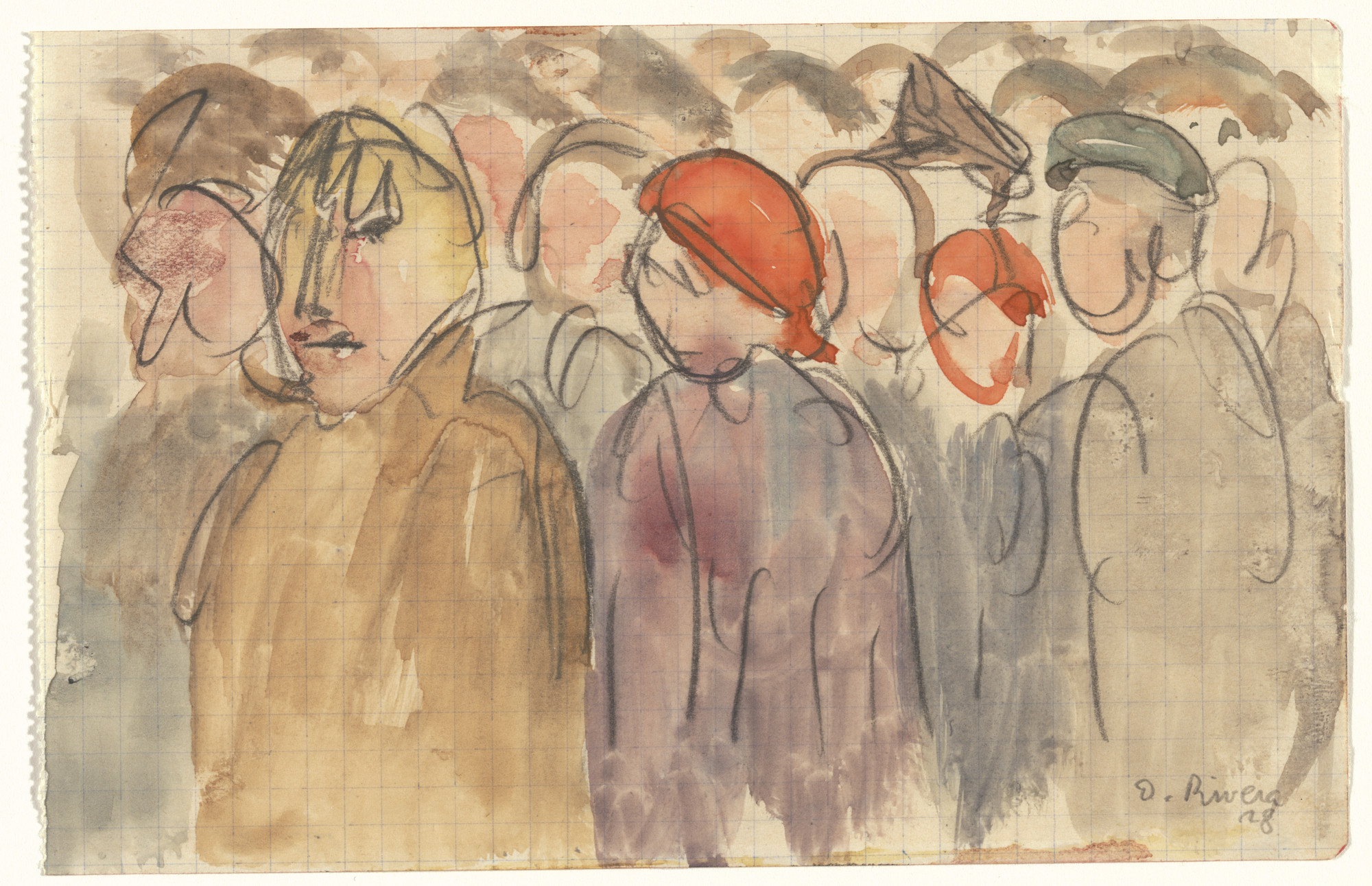 Diego Rivera. May Day, Moscow