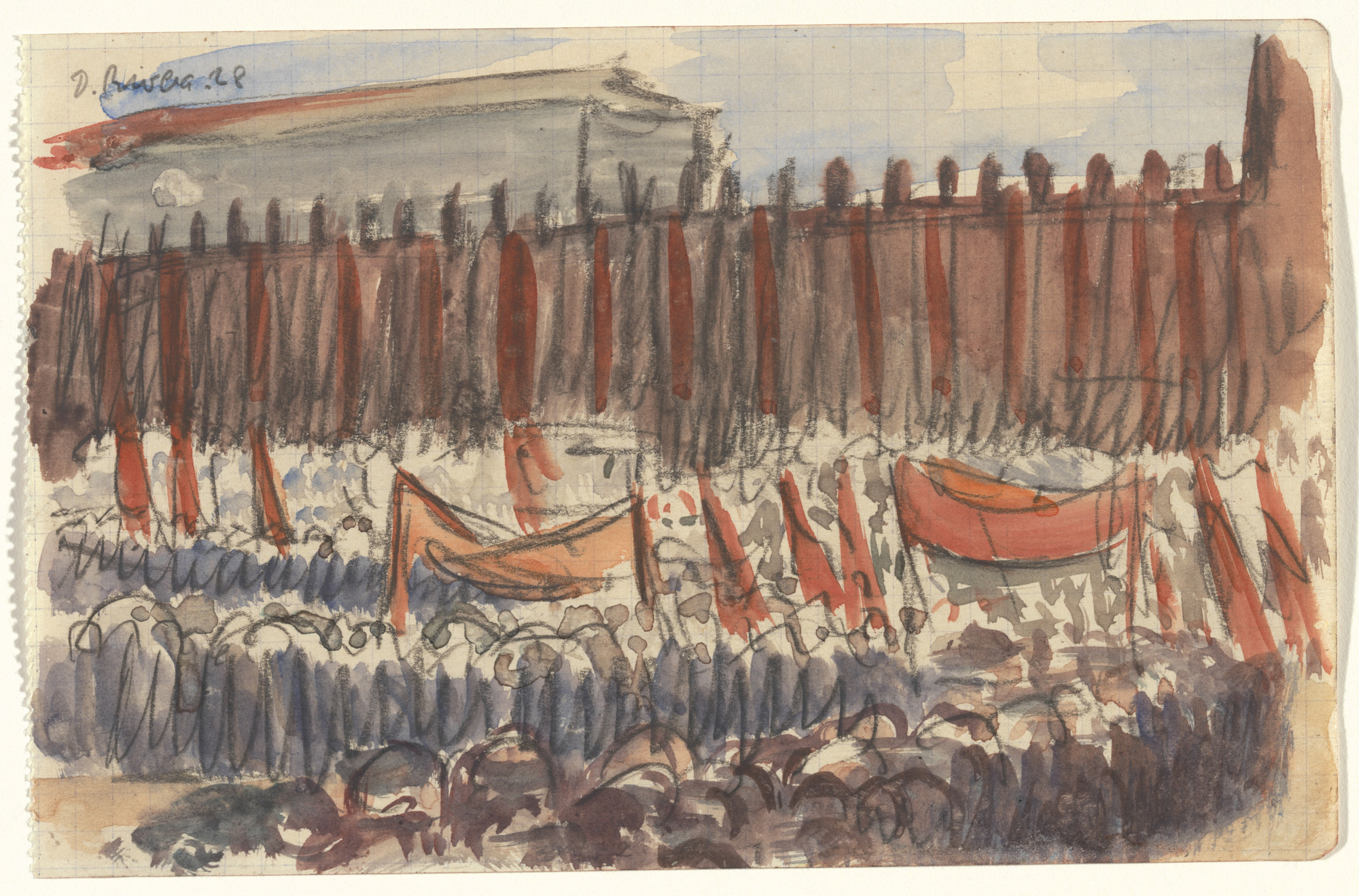 Diego Rivera. May Day, Moscow. 1928