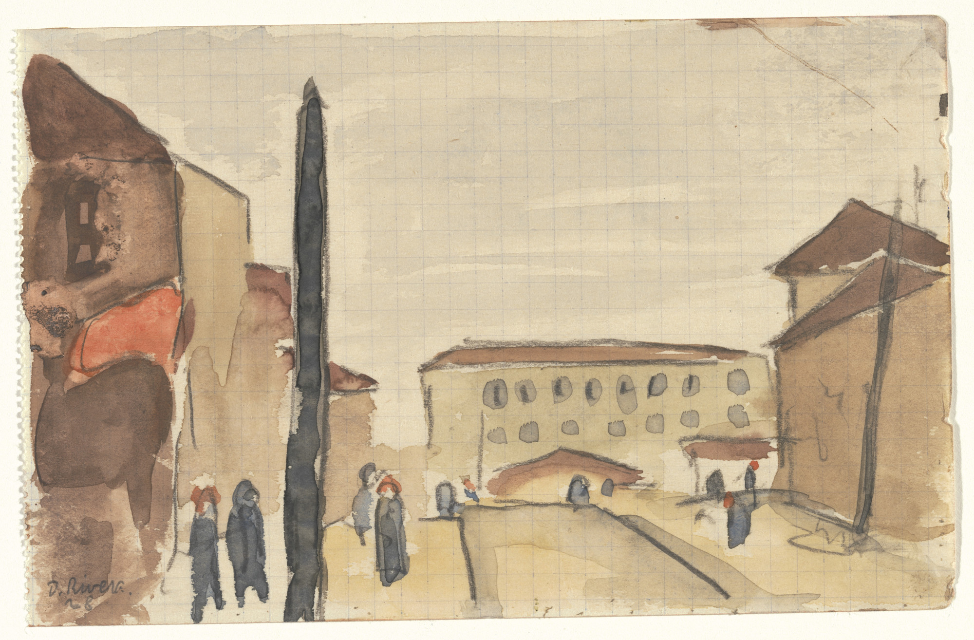 Diego Rivera. May Day, Moscow. 1928