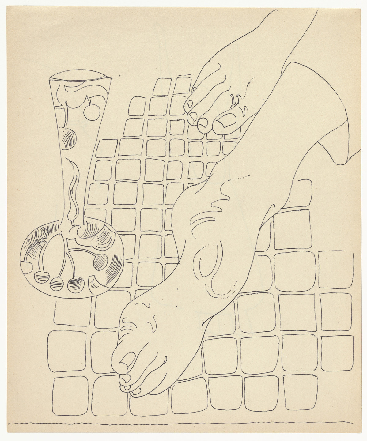 Andy Warhol. Untitled (Feet). c. 1958