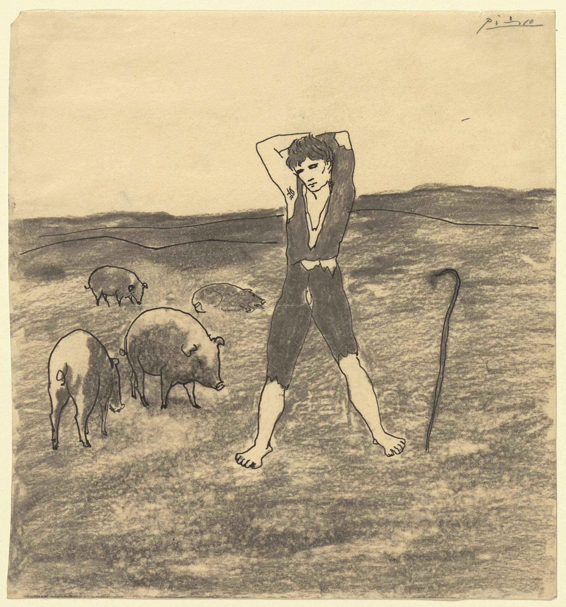 Pablo Picasso. The Swineherd