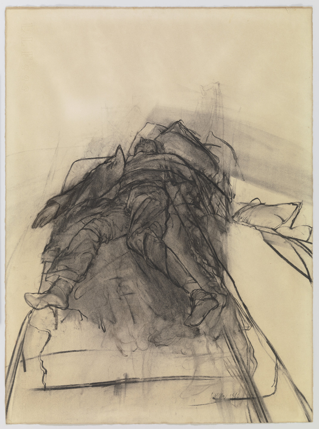 Sam Szafran. Man Asleep. 1966