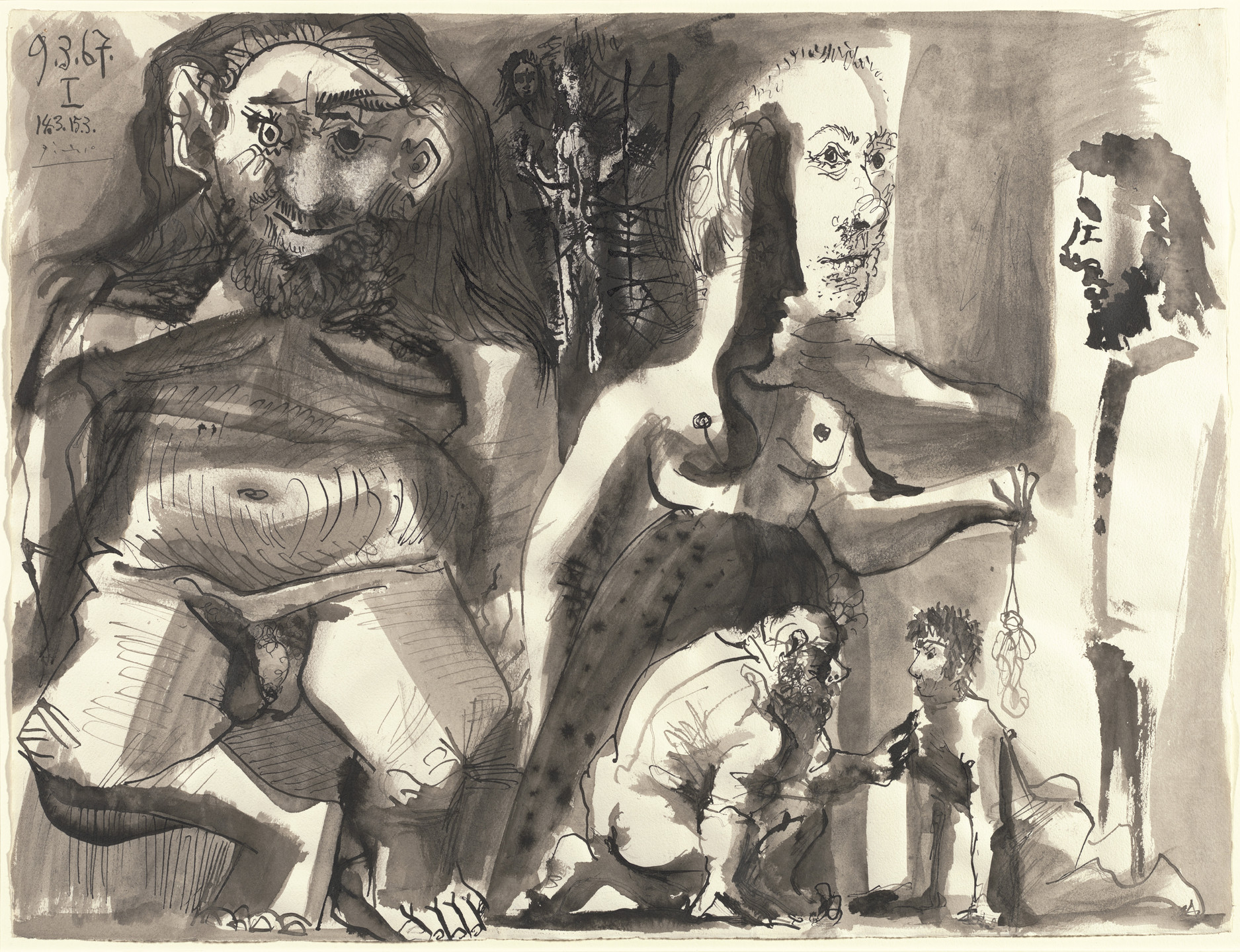 Pablo Picasso. Figures. 1967
