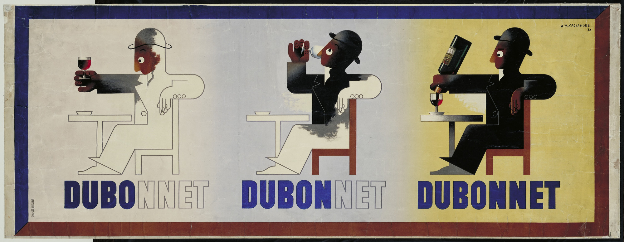 A. M. Cassandre. Dubo Dubon Dubonnet. 1932