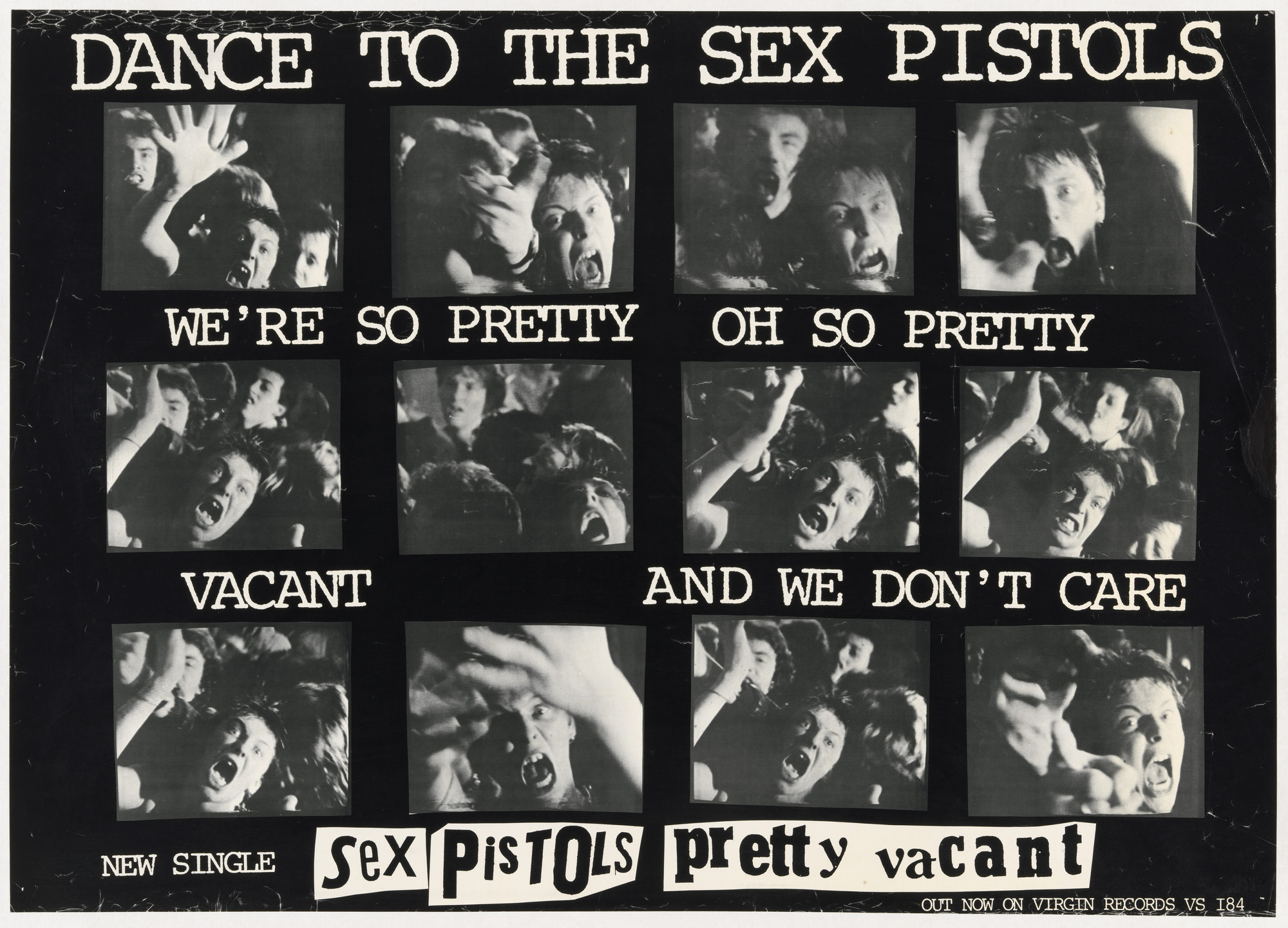 Unidentified Designer. Sex Pistols, Pretty Vacant, Dance to the Sex Pistols