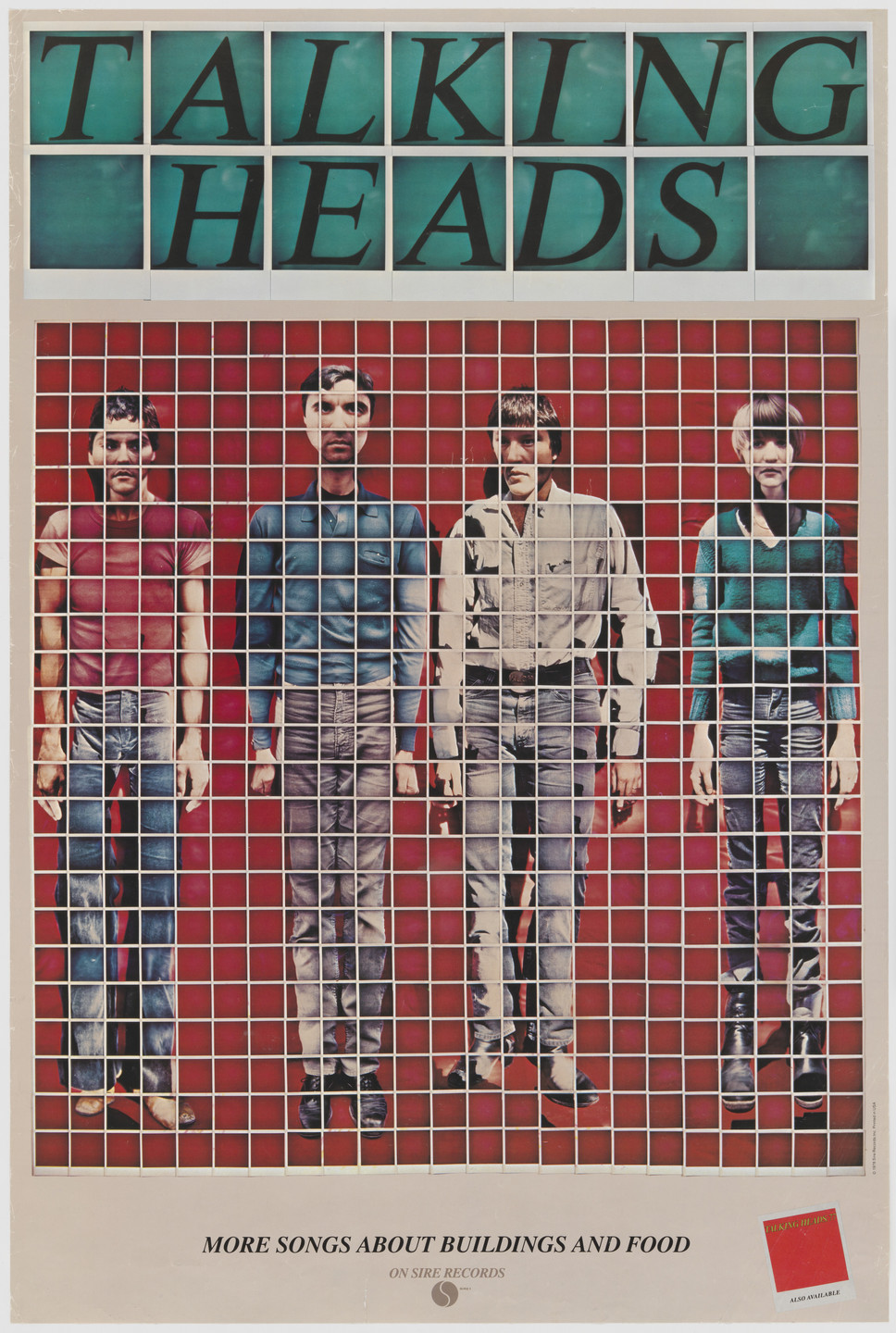 David Byrne, Jimmy DeSana. Talking Heads, More Songs About Buildings &amp; Food. 1978
