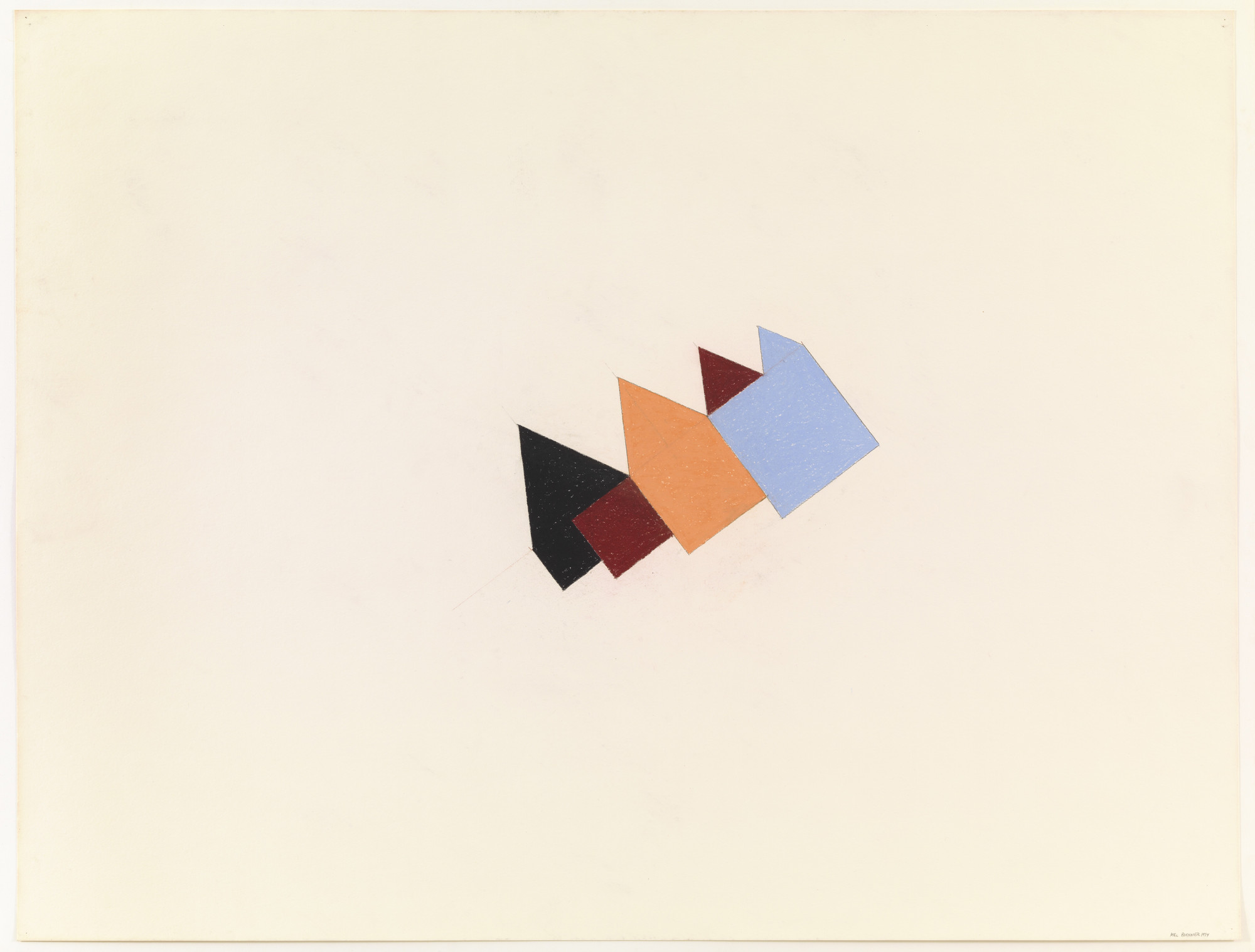 Mel Bochner. Triangular and Square (Second Diagonal)