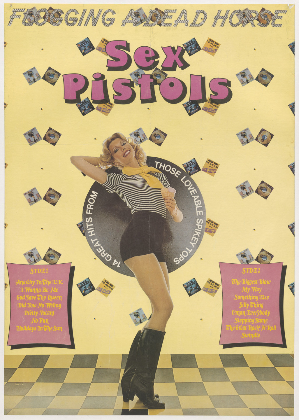 Jamie Reid. The Sex Pistols, Flogging a Dead Horse. 1980 | MoMA