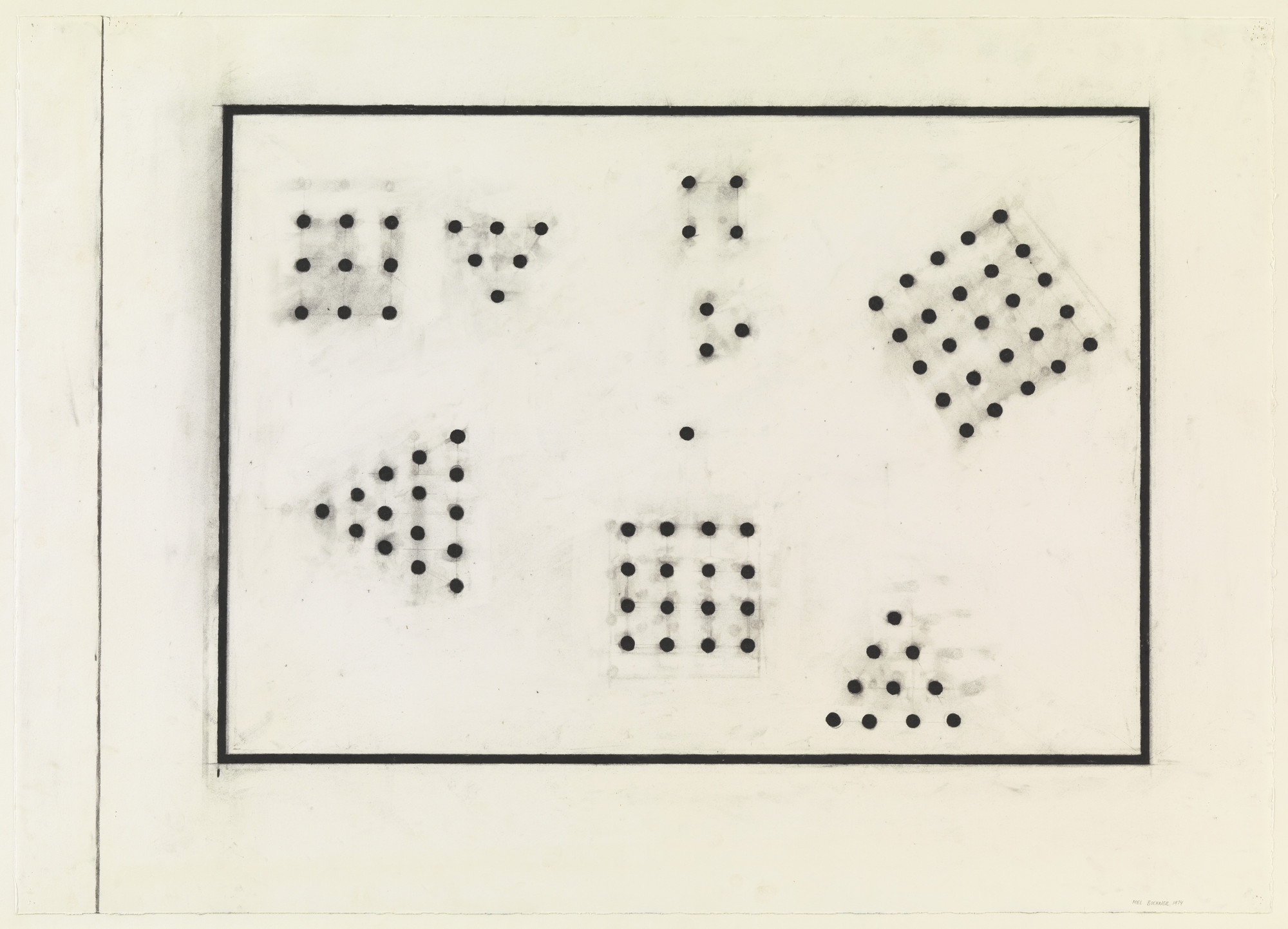Mel Bochner. Triangle and Square: Points