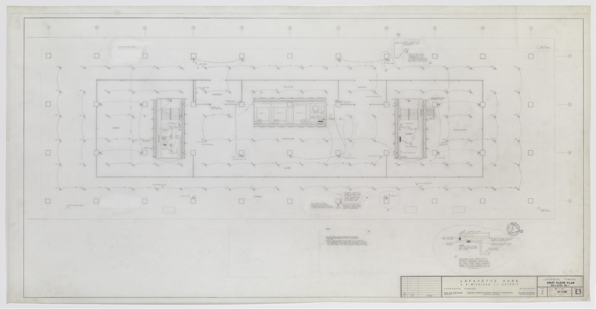 Ludwig Mies van der Rohe. Lafayette Towers, Detroit, MI