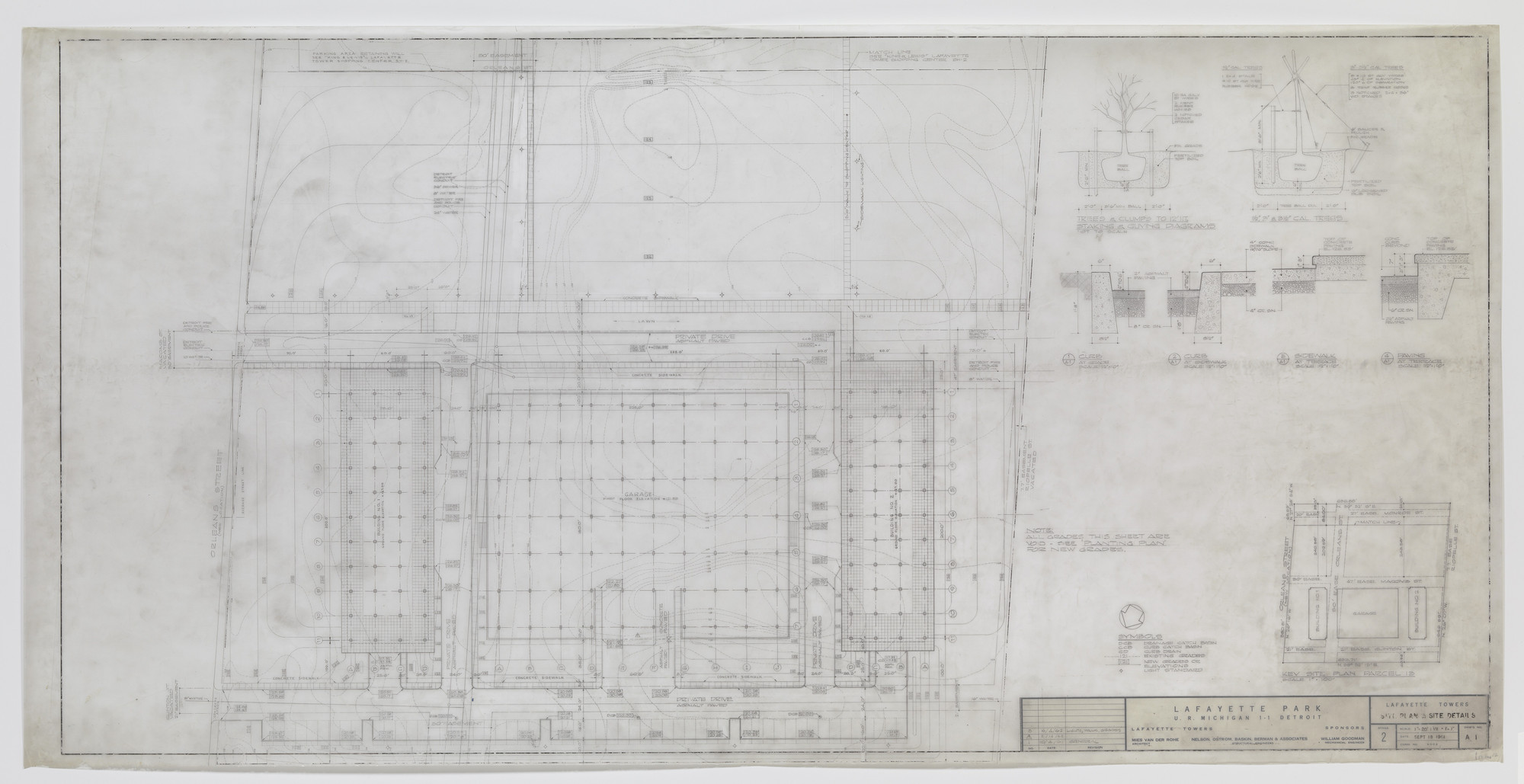 Ludwig Mies van der Rohe. Lafayette Towers, Detroit, MI