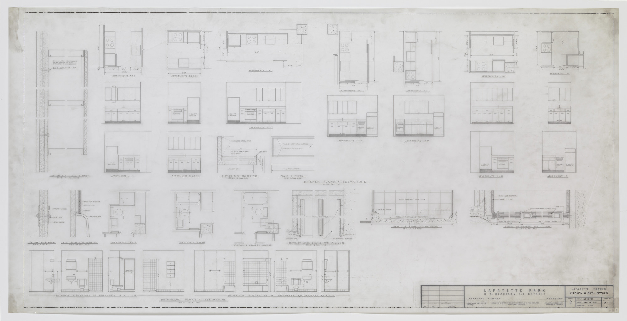 Ludwig Mies van der Rohe. Lafayette Towers, Detroit, MI