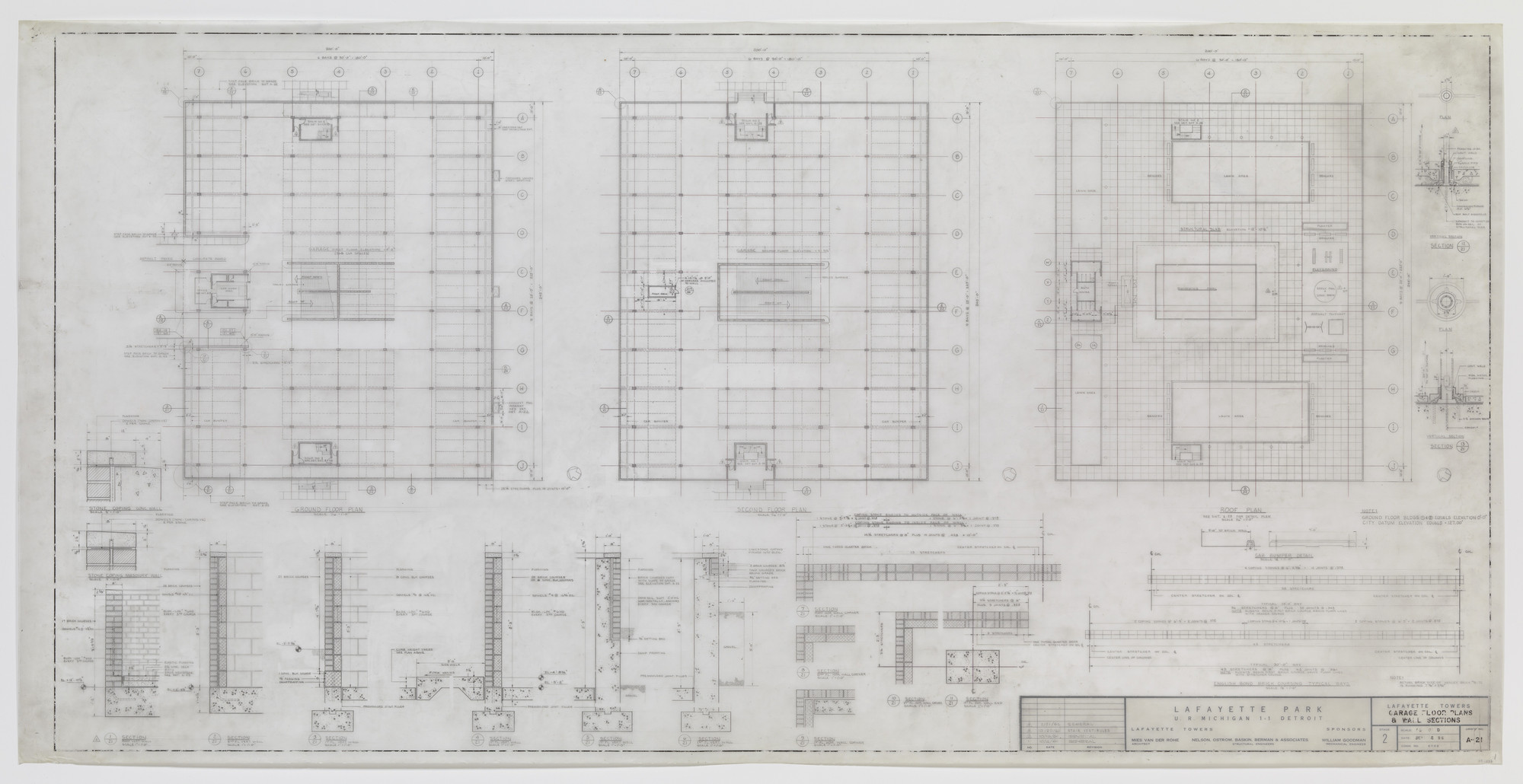 Ludwig Mies van der Rohe. Lafayette Towers, Detroit, MI