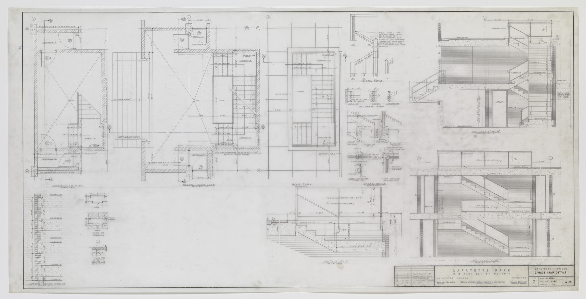 Ludwig Mies van der Rohe. Lafayette Towers, Detroit, MI