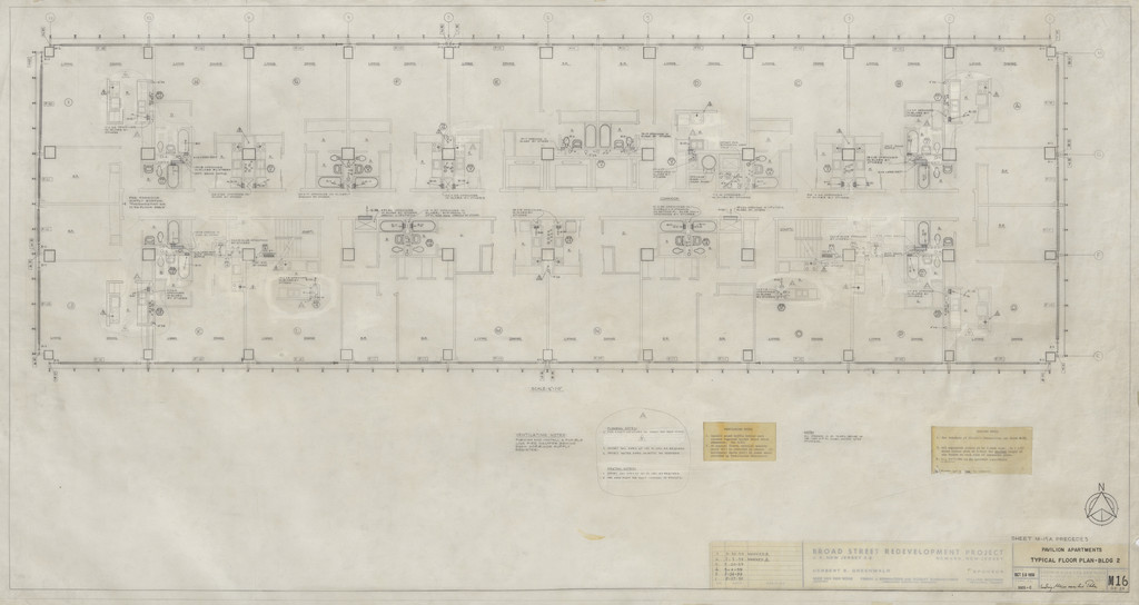 Pavilion Apartments, Newark, New Jersey (Floor plan)