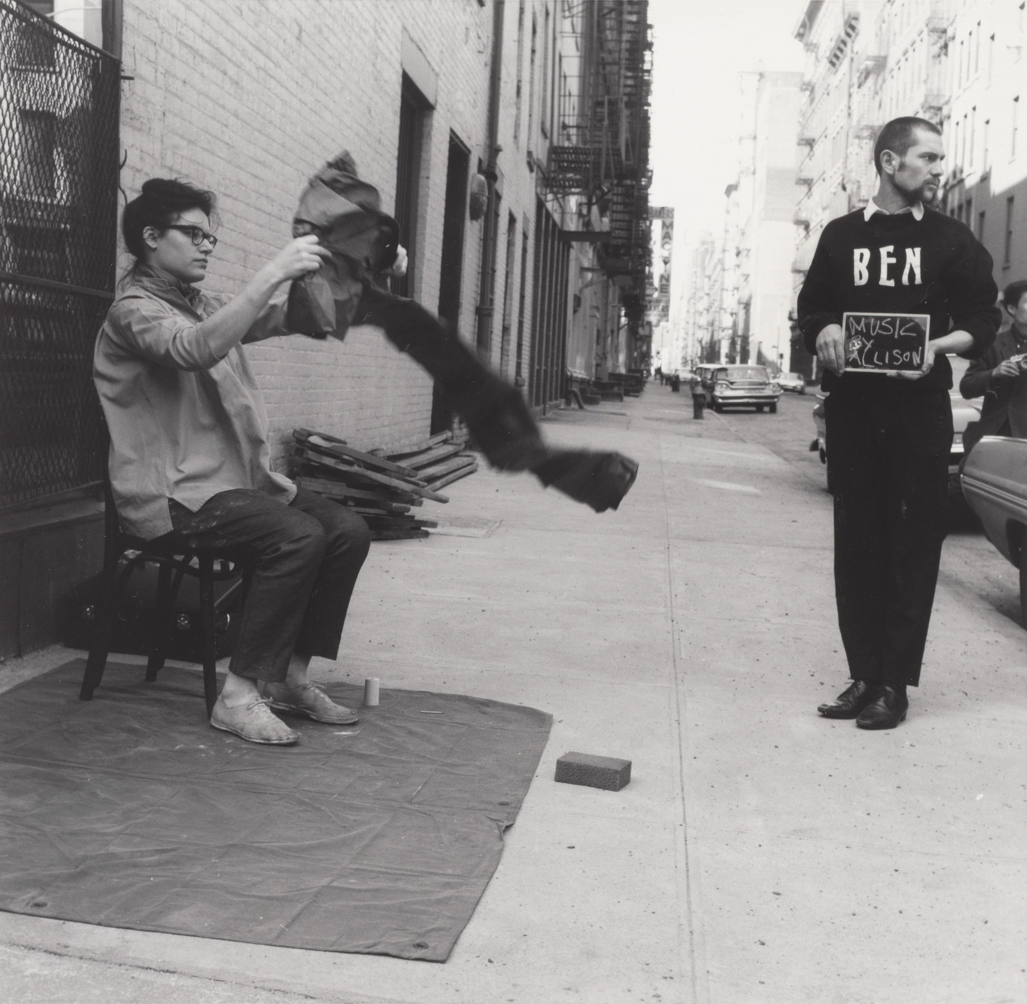 Alison Knowles. Music by Alison, performed during Fully Guaranteed 12 Fluxus Concerts, New York, May 23, 1964