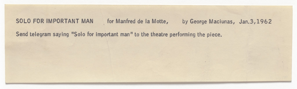 Solo for Important Man