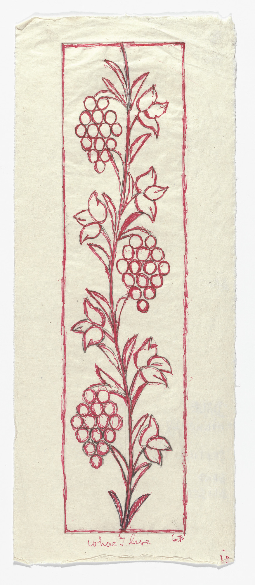Louise Bourgeois. Where I Live, state I of II