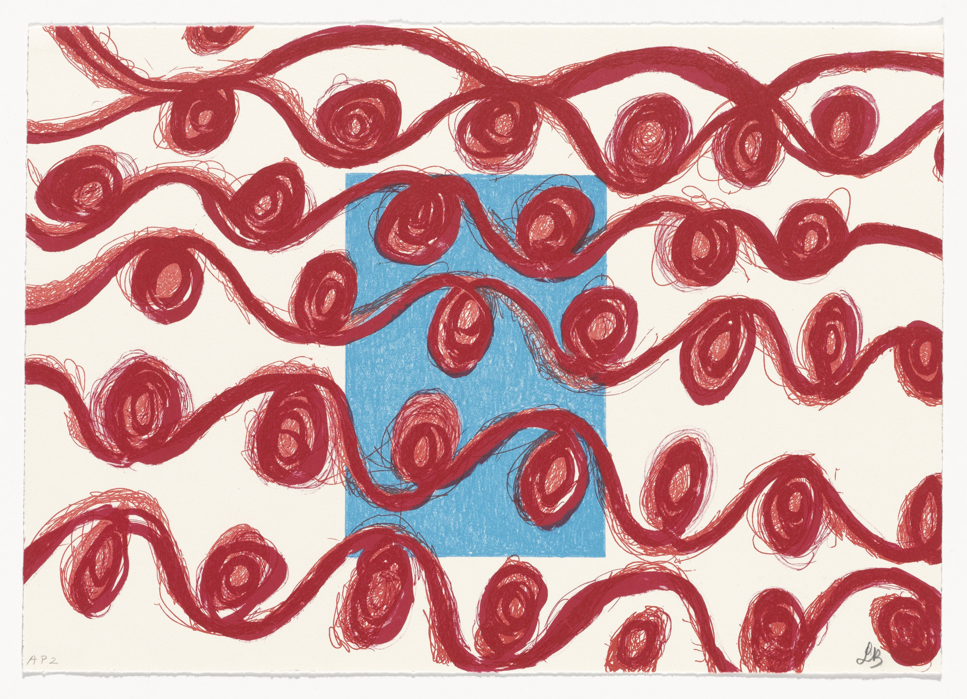 Louise Bourgeois. The Telephone Call from the Slammer, no. 1 of 9, from the series, What Is the Shape of This Problem?. 1999