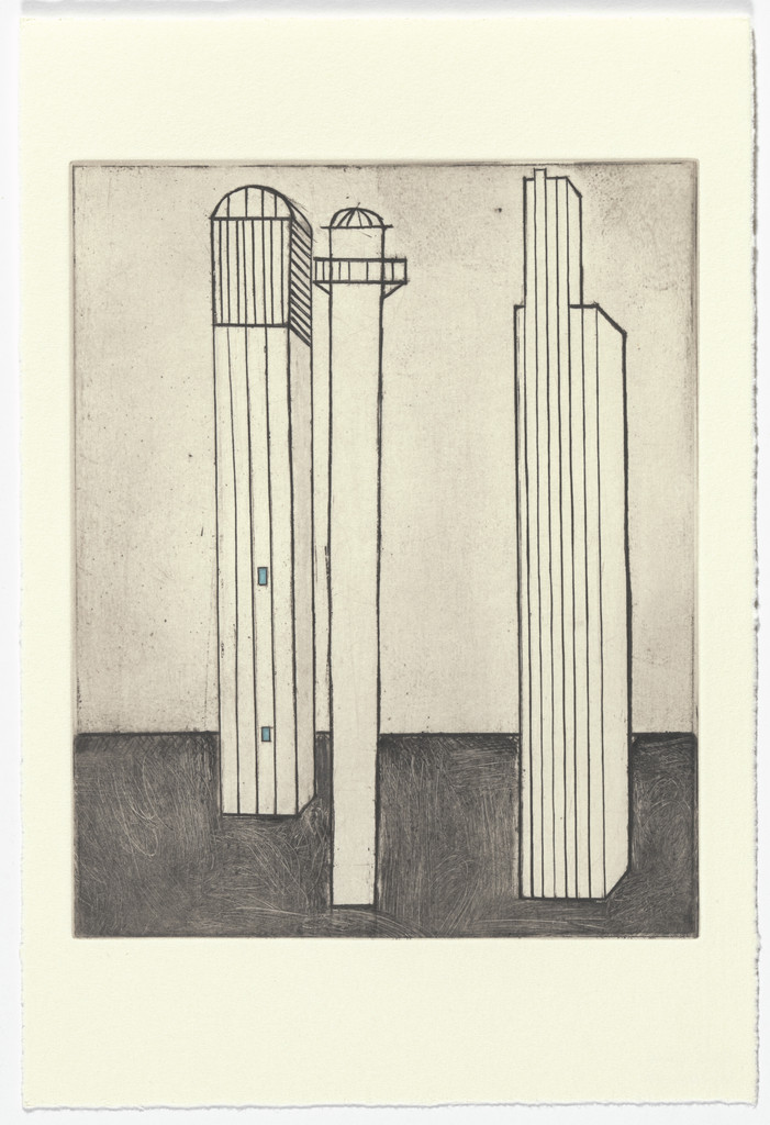 Plate 3 of 11, from the illustrated book, He Disappeared into Complete Silence, second edition