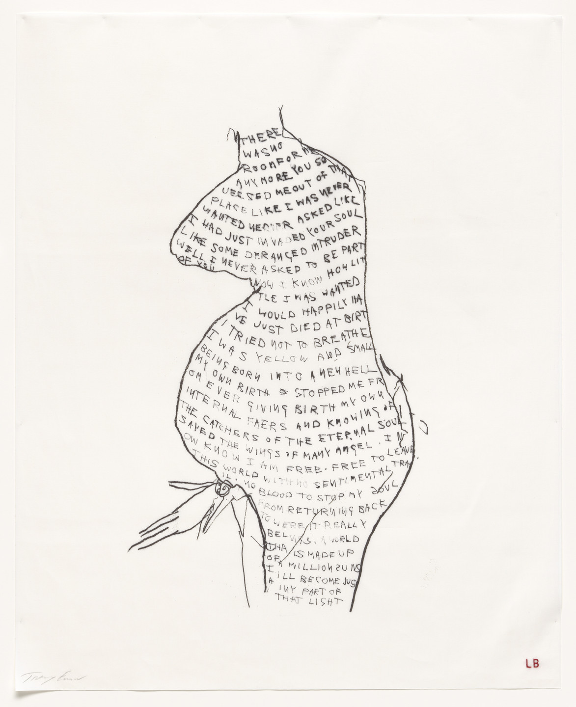 Louise Bourgeois, Tracey Emin. I Just Died at Birth, no. 8 of 16, from the series, Do Not Abandon Me. 2009-2010