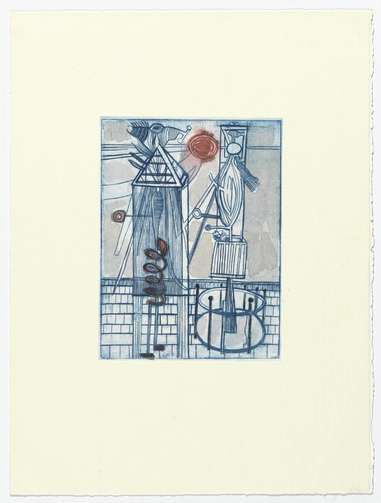 Plate 7 of 11, from the illustrated book, He Disappeared into Complete Silence, second edition