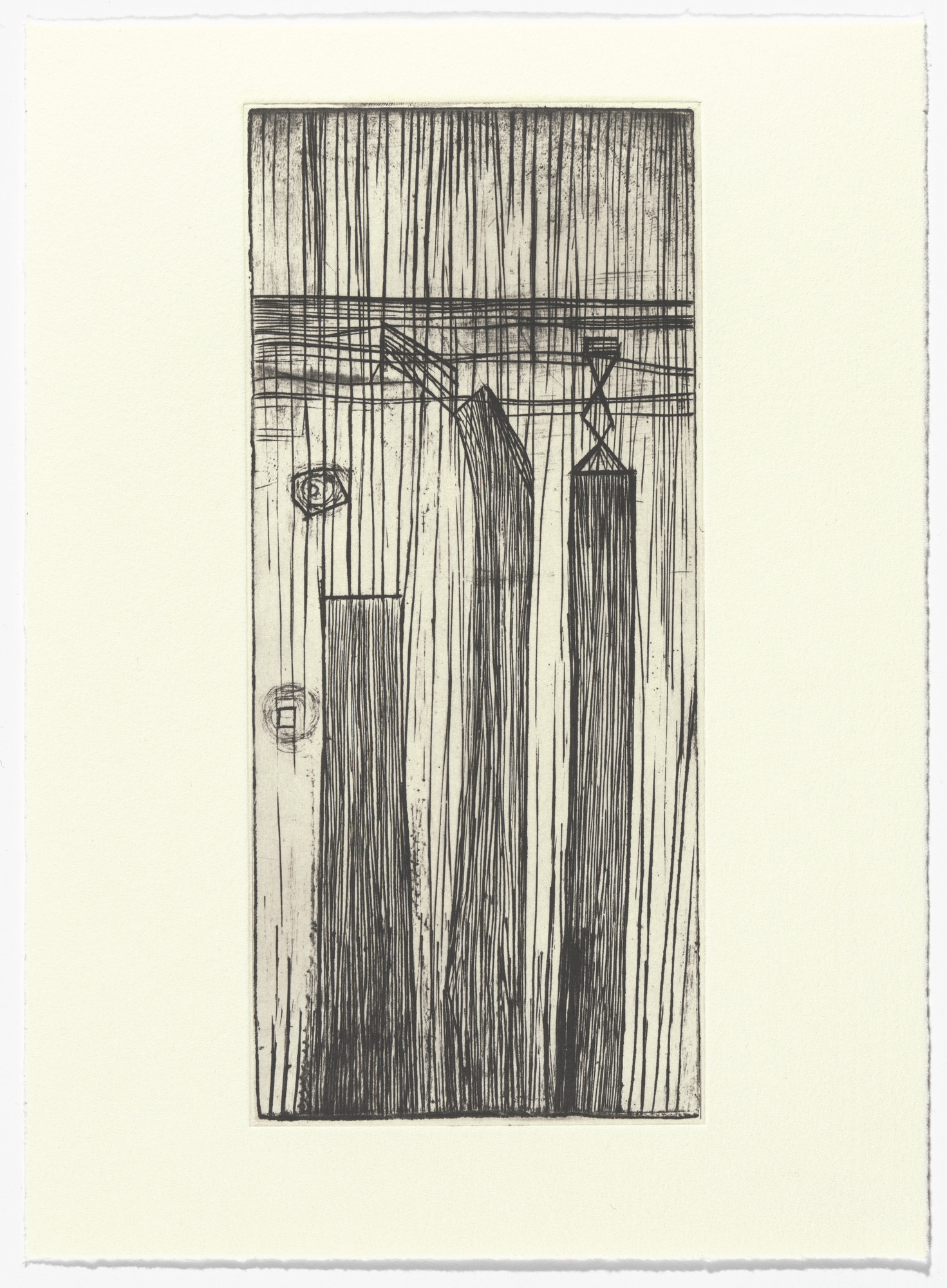 Louise Bourgeois. Plate 9 of 9, version 3 of 3, state I of III, from the illustrated book, He Disappeared into Complete Silence, second edition