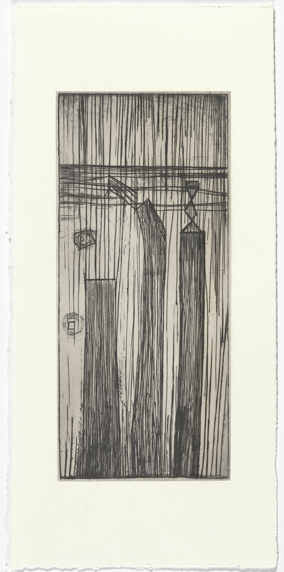 Louise Bourgeois. Plate 9 of 9, version 3 of 3, state II of III, from the illustrated book, He Disappeared into Complete Silence, second edition