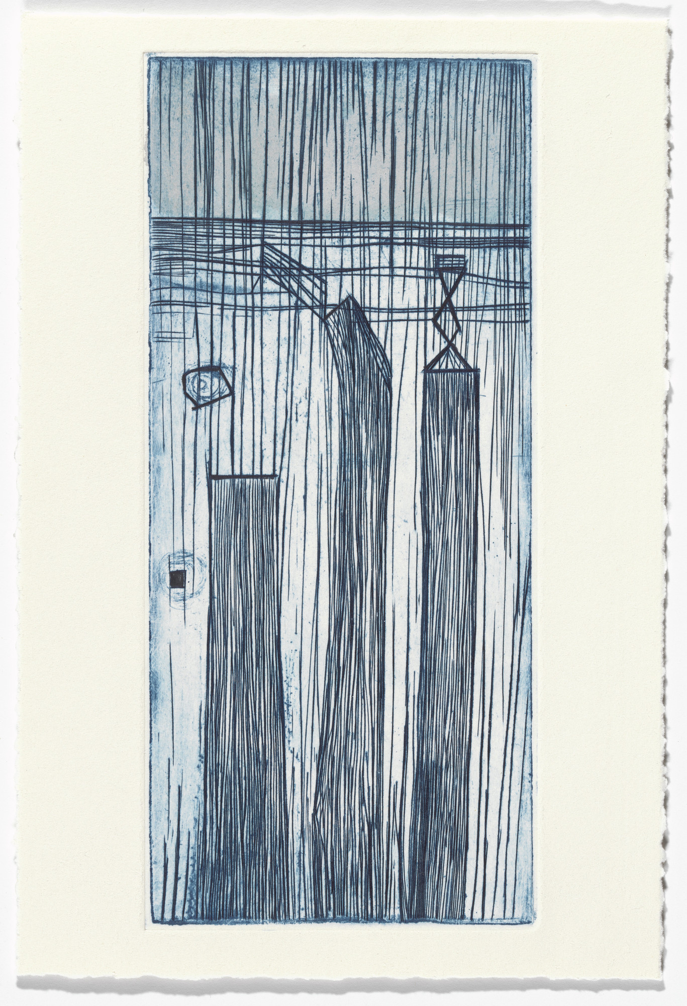 Louise Bourgeois. Plate 9 of 9, version 3 of 3, state III of III, variant, from the illustrated book, He Disappeared into Complete Silence, second edition