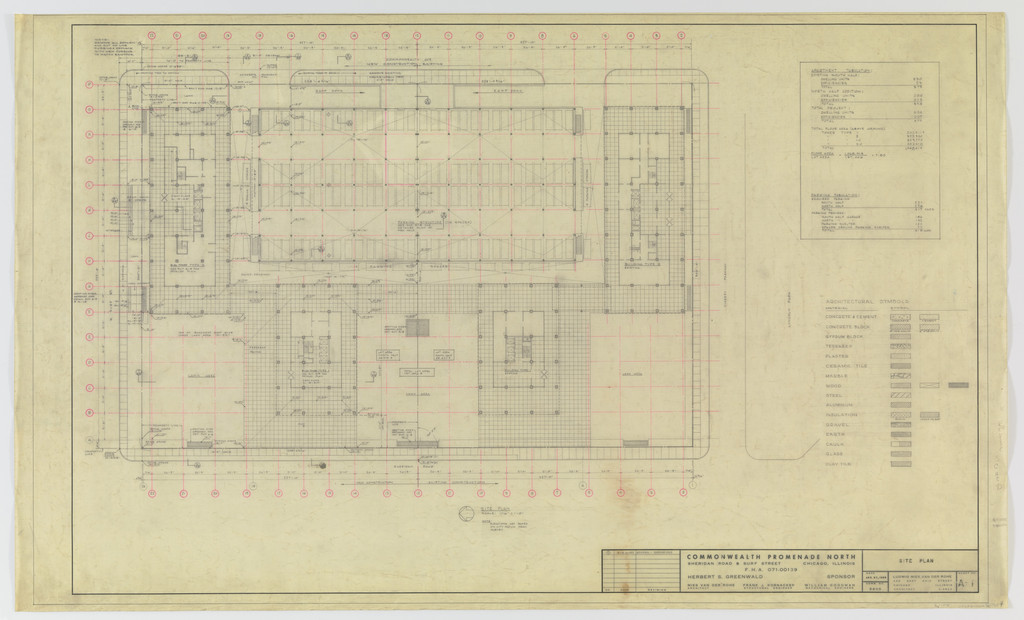 Commonwealth Promenade Apartment Buildings, Chicago, IL (Site plan)