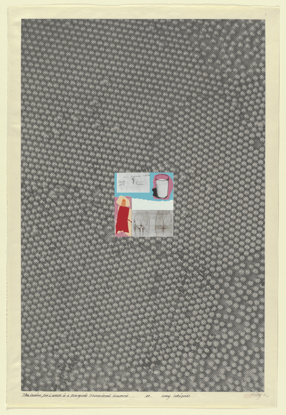 R. B. Kitaj. The Desire for Lunch is a Bourgeois Obsessional Neurosis or Grey Schizoids. 1965