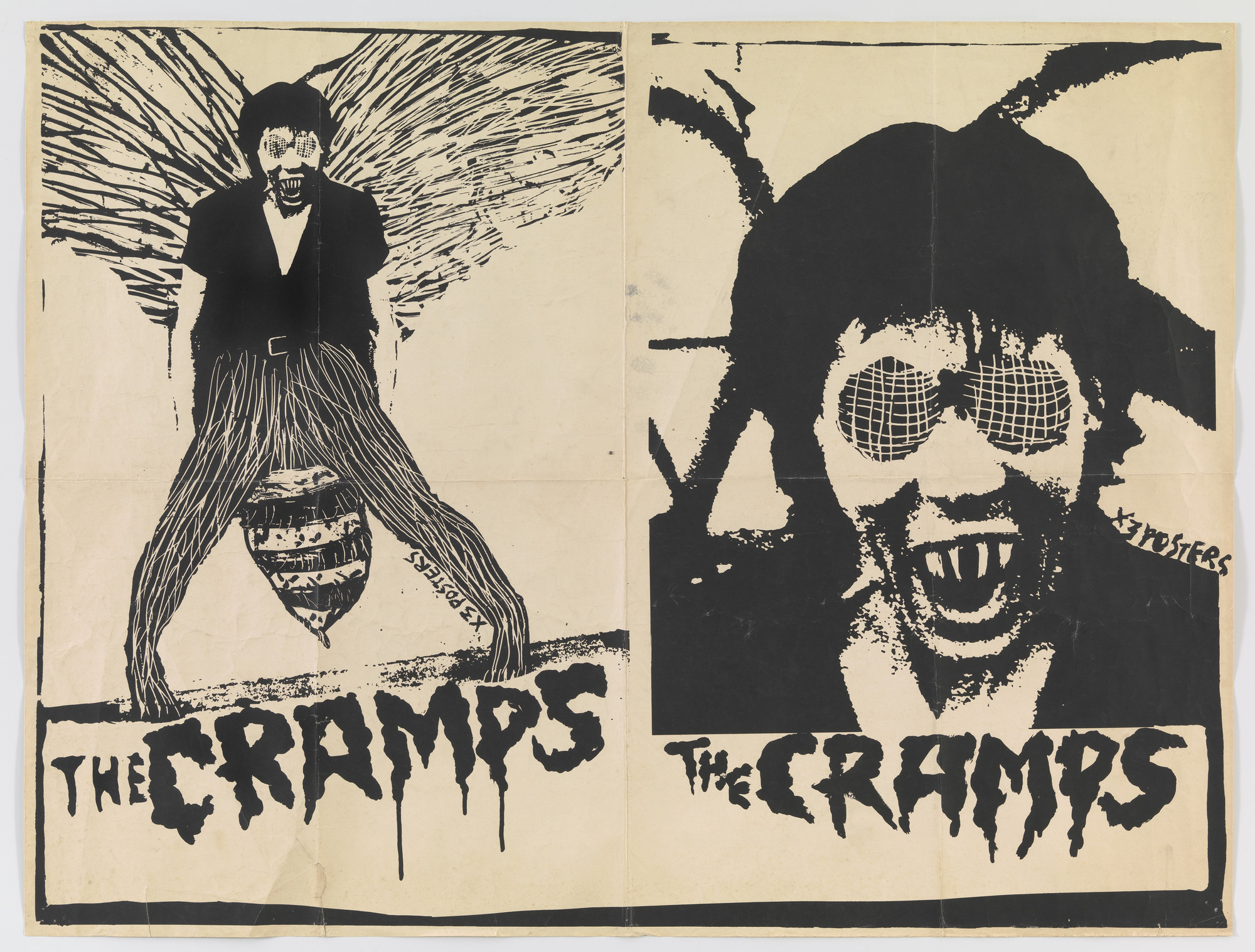 X3 Studios, David Arnoff. The Cramps (Poster for The Human Fly