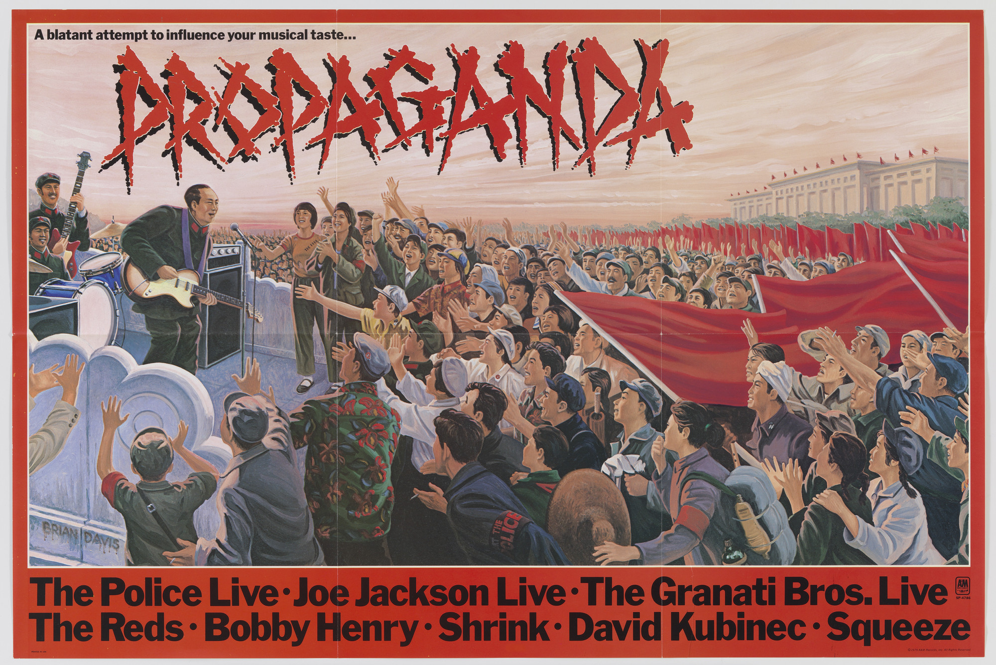 Brian Davis. Police, Squeeze and Joe Jackson, Propaganda