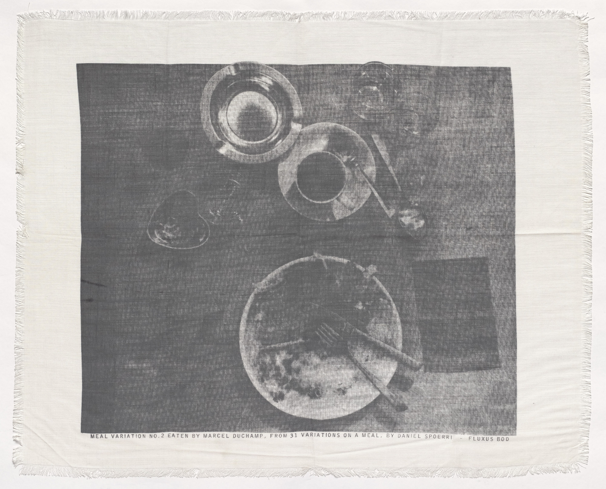 Daniel Spoerri. Meal Variation No. 2 Eaten by Marcel Duchamp from 31 Variations on a Meal