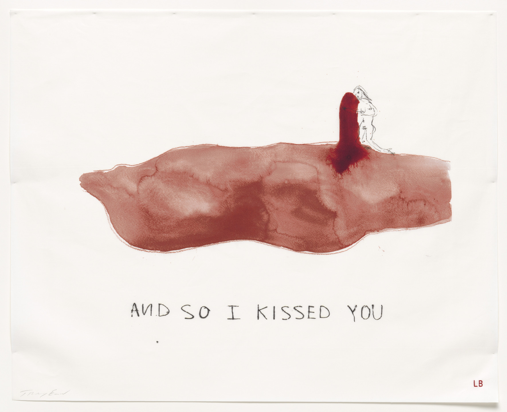 Louise Bourgeois, Tracey Emin. And So I Kissed You, no. 4 of 16, from the series, Do Not Abandon Me. 2009-2010