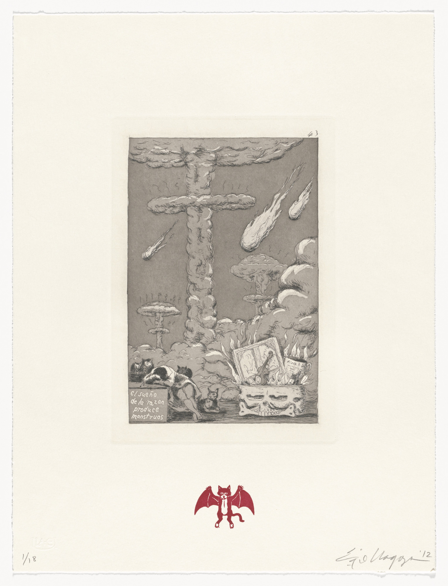 Enrique Chagoya. El sueño de la razón produce monstrous/The sleep of reason produces monsters from Recurrent Goya