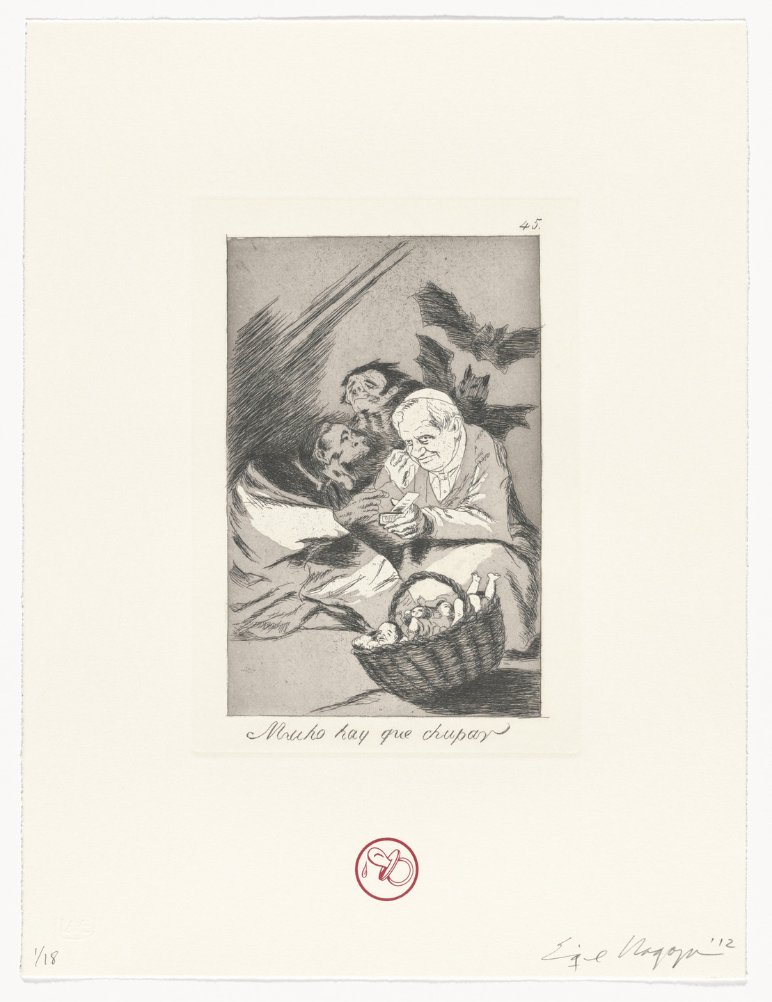 Enrique Chagoya. Mucho hay que chupar/There is plenty to suck from Recurrent Goya. 2012