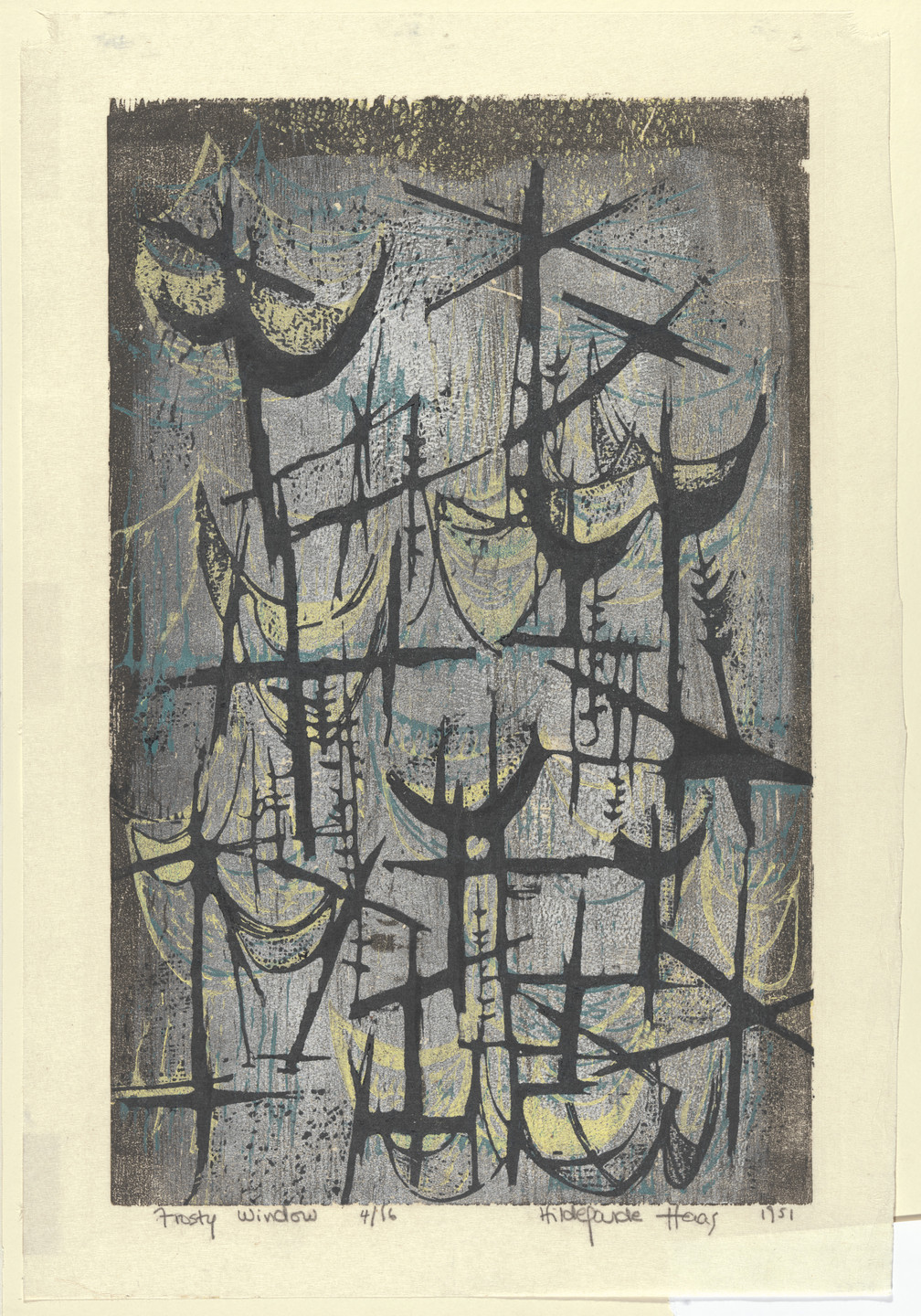 Hildegarde Haas. Frosty Window. 1951