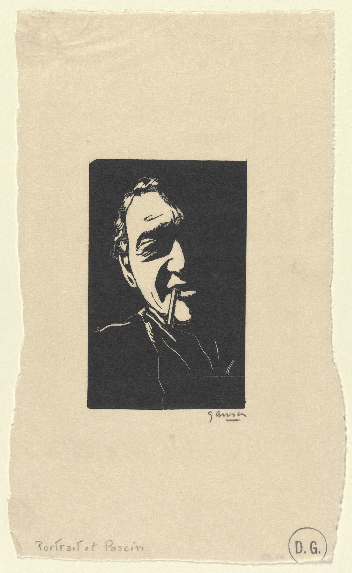 Emil Ganso. Portrait of Pascin