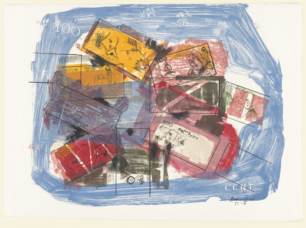 Nine French Bank Notes II, Larry Rivers, 1963–65
